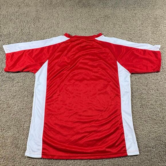 Arsenal Fly Emirates Red Short Sleeve Soccer Jersey Mens Size Medium Preowned - Picture 3 of 4